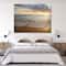 Designart - Bright Cloudy Sunset in Calm Ocean - Seashore Canvas Art Print